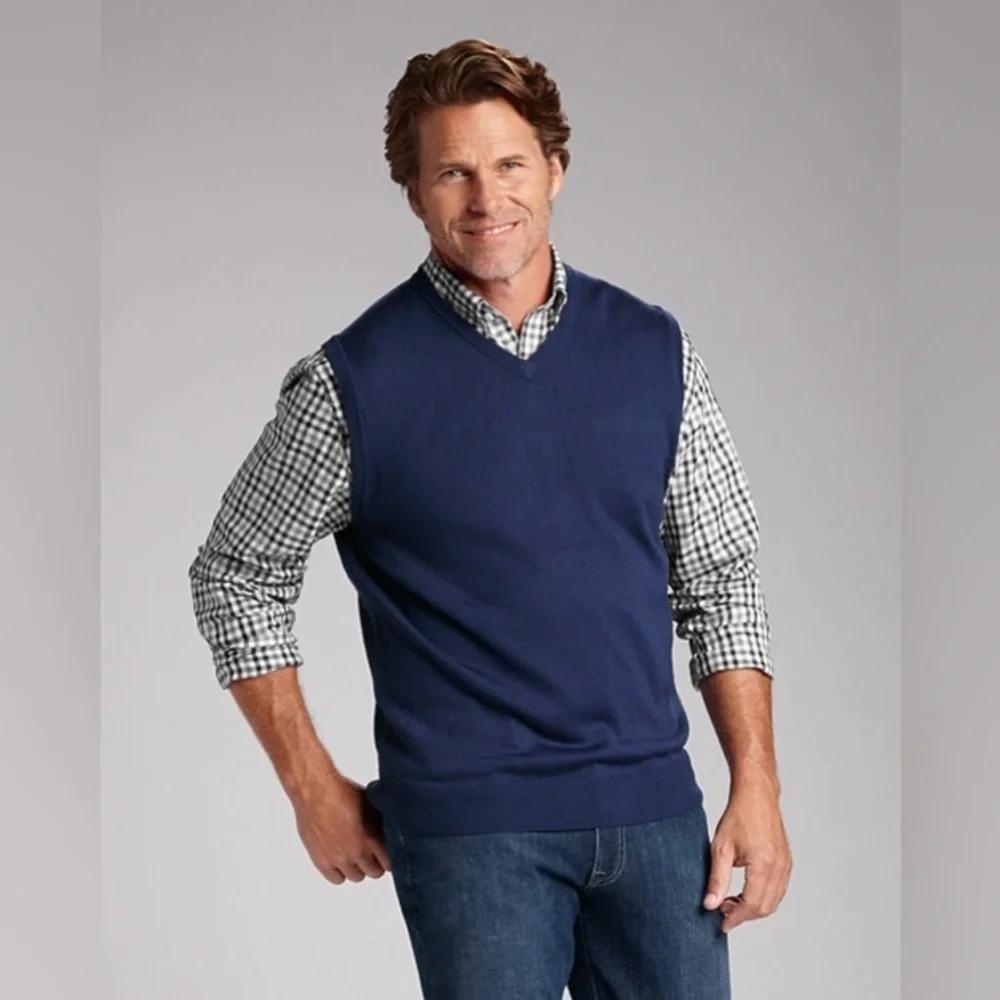 Cutter & Buck Florida Gators Sweater Vest Navy Cotton Golf Knit Men’s XL